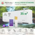 Инверторный кондиционер с Wi-Fi Royal Clima Fresh Standard FULL DC Inverter RCI-RFS35HN на 4 кВт (до 35 м2), A+++, белый