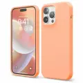 Elago для iPhone 14 Pro Max чехол Soft silicone (Liquid) Salmon