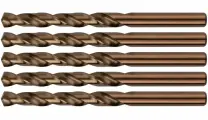 Сверло 5 шт по металлу (9х125 мм, кобальт 5%, HSS, Р6М5К5) FIT Профи