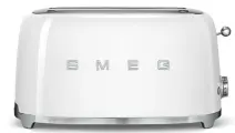 Тостер SMEG TSF02WHEU, регулировка степени обжаривания, подогрев, разморозка, 4 ломтика хлеба