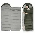 Туристический спальный мешок, спальник Naturehike U250S с капюшоном, хаки, NH20MSD07