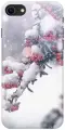 Силиконовый чехол на Apple iPhone SE (2022) / SE (2020) / 8 / 7 / Эпл Айфон СЕ 2022 / СЕ 2020 / 8 / 7 с рисунком Заснеженная рябина