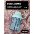 Бутылка для воды спортивная Bobber Tritan голубой, 590 мл/маленькая для путешествий