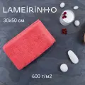 Полотенце махровое Lameirinho Aqua 30x50см, цвет коралловый, плотность 600 г/м2