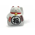 Копилка Hatamoto Манэки Кот MN-02, керамика, 5см белый 9.3 см 9.3 см 9 см