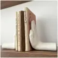 Подставка / ограничитель для книг, фигурка Ладони, гипс, 2шт.