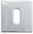 Накладка под ключ буратино на квадратном основании Fratelli Cattini KEY 8-CR полированный хром 2 шт.