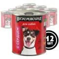 Корм для собак Вкусмясина с сердцем 12 шт. х 340 г