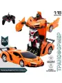 Радиоуправляемый робот-трансформер, масштаб 1:18, оранжевый