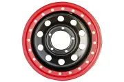 Диск усиленный УАЗ стальной черный 5x139,7 8xR15 d110 ET-19 с бедлоком (красный)