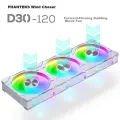 PHANTEKS D30 Building Block Version Forward 12cm Case Water Cooling Radiator ARGB Temperature Control Fan (30mm Thick/7 Blades High Air Pressure/Wireless Cable Connection/3-Piece Set/White)