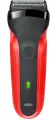 Электробритва Braun 300s Series 3, сухое/влажное бритье, красная.