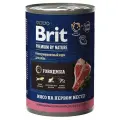 Brit Premium by Nature Корм консервированный с говядиной для взрослых собак всех пород, 410 гр, 6 штук