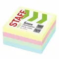 Стикеры (самоклеящийся блок) Staff, 76х76мм, 4 цвета пастель, 400 листов (129352), 12 уп.