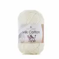 Пряжа для вязания Milk Cotton Artland 4 мотка (100 м, 50 гр), цвет 01 молочный