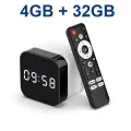 H96 MAX H728 TV BOX Android 14 Allwinner H728 Восьмиядерный 4G 128G Поддержка 8K ULTRA HD 1000M LAN Wi-Fi6 BT5. X Смарт-медиаплеер Европейская, 4G 32G