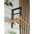 Настенная вешалка IamLoft, для плечиков, металл, черная, 38x21x0.2 см