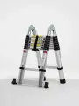 Лестница-стремянка телескопическая МИ 3.2м/6.4м 9 ступеней