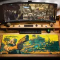 Игровой коврик для мыши DigitalRazor Cyberpunk Witcher 900x400x4mm, зелёный, желтый