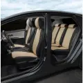 Комплект чехлов Автопилот Алькантара ромб Hyundai Creta II с 21г. (с подлокотником) Черный + Бежевый