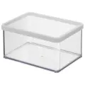 Rotho Контейнер Loft 2.25 л, 15x20 см, прозрачный/белый, 1 шт.