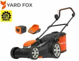 Газонокосилка аккумуляторная YARD FOX 40V EL 3435 B SET несамоходная