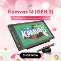 Huion Kamvas 16 (Gen 3) графический планшет, Black