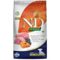 Сухой корм для щенков, беременных, кормящих Мини 2,5кг Ягненок беззерновой Farmina ND Pumpkin Н&Д Тыква С ягненком и черникой