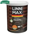 Лазурь Linnimax Аква для дерева, шелковисто-матовая, рябина, 0.9 л