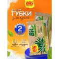Губки для посуды Big City кухонные крупнопористые Bio Агава 2шт*2 упаковки