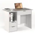 Стол письменный БАНГА-62-Я левый белый
