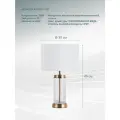 Лампа настольная декоративная Arte Lamp Baymont , E27, мощность 60Вт, длина шнура 180см, белый абажур