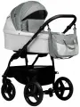 Коляска Indigo IMPULSE ECO 2в1 ie 03 (белая кожа+серый)