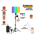 Осветитель PM-36D с регулировкой цвета и яркости, профессиональный свет RGB на штативе JBH с держателем телефона