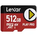 Lexar Play PRO MicroSD Express Card 512 ГБ 256 ГБ Макс. 900 МБ/с V30 U3 Карта видеопамяти 4K для Nintendo Switch 2, 512 ГБ