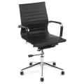 Кресло офисное Norden Техно LB - черная экокожа
