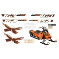 Наклейки BRP SKI DOO SUMMIT XM 154 оранжевые
