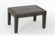 Столик из пластика с имитацией плетения под ротанг дачный для отдыха арт. МД77794