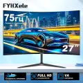 27-дюймовый монитор FHD 1080P 75 Гц Изогнутый VA 2800R（0 битых пикселей）99%sRGB 16.7M цветов Free-sync HDMI/VGA Черный