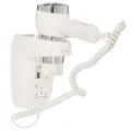 Фен Valera Hospitality Action Protect 1600 Shaver белый/серебристый, компактный, 1600 Вт, шнур - 1 м