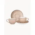 Чайная пара Bronco Nature, набор на 2 персоны, 4 предмета, фарфоровый, 220 мл.