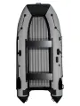 Лодка ПВХ под мотор Regatta 350 НДНД черно-серая надувная для рыбалки