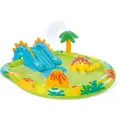 Надувной игровой центр INTEX 57166 Маленький Дино с горкой и фонтанчиком, 191х152х58 см, от 2 лет
