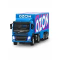Машинка металлическая инерционная Volvo FM OZON, М1:50, свет, звук