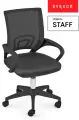 Компьютерное школьное кресло на колесиках BYROOM Office Staff VC6001plb-B для работы за компьютером ПК. Взрослый крутящийся офисный стул для школьника, руководителя с ортопедической спинкой