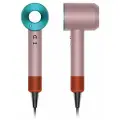 Фен-стайлер ILA Русская красавица, Professional Hair Dryer iHair, керамика, 3 режима, 1600 Вт розовый-бирюзовый