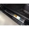 Накладки на пороги из нержавеющей стали для Hyundai Solaris 1 (RBr) 2011-2014; 2014-2017
