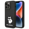 Karl Lagerfeld силиконовый чехол для iPhone 14 Pro Max, Liquid silicone NFT Choupette черный (Magsafe)