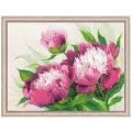 Набор для вышивания крестом Риолис, вышивка крестиком Розовые пионы, 40х30 см, 100/039