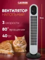 Вентилятор Classmark WJ24082101, колонный, пульт, таймер, 3 режима, белый